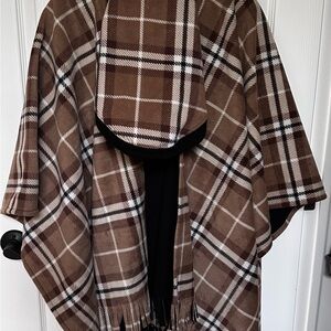Plaid Brown Women's Sweater